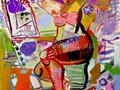 contemporary-art-artists-painters-merello.-mujer-frente-al-espejo-(100x81-cm)